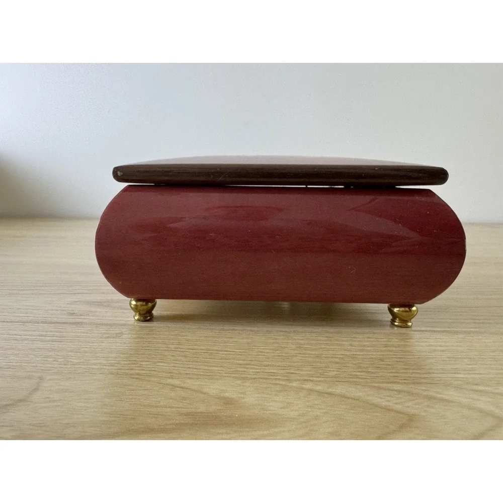 San Francisco Music Box Company Wooden Velvet-Lined Carousel Horse Music Box